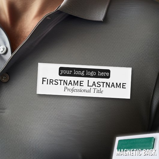名前をカスタムするバッジ（横ロゴ） 名札