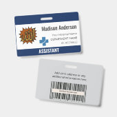 名前をカスタムするバッジIDカードリールホルダー バッジ (正面&裏面)