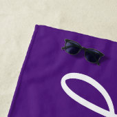 名前をカスタムするバッハパーソナライズされたバチェロレッテ ビーチタオル (インサイチュ)