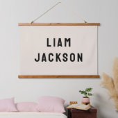 名前をカスタムするバナパーソナライズされた子供部屋ウォールアート 吊り下げ型タペストリー (寝室)