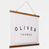 名前をカスタムするバナー |子供部屋 |キッズデコール 吊り下げ型タペストリー (傾斜あり)