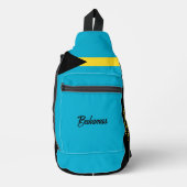 名前をカスタムするバハマ国旗 スリングバッグ (正面)