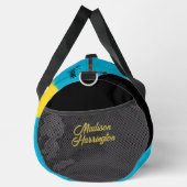 名前をカスタムするバハマ国旗 ダッフルバッグ (右)