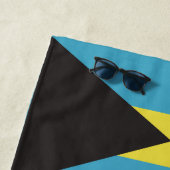 名前をカスタムするバハマ国旗 ビーチタオル (インサイチュ)