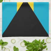 名前をカスタムするバハマ キッチンタオル (折り畳み)