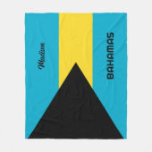 名前をカスタムするバハマ フリースブランケット (正面)