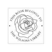 名前をカスタムするバラ花本は属する ラバースタンプ (インプリント)