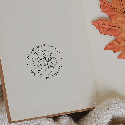 名前をカスタムするバラ花本は属する ラバースタンプ