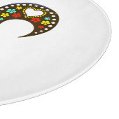 名前をカスタムするバルセロスポルトガルのルースターブラック カッティングボード (角)