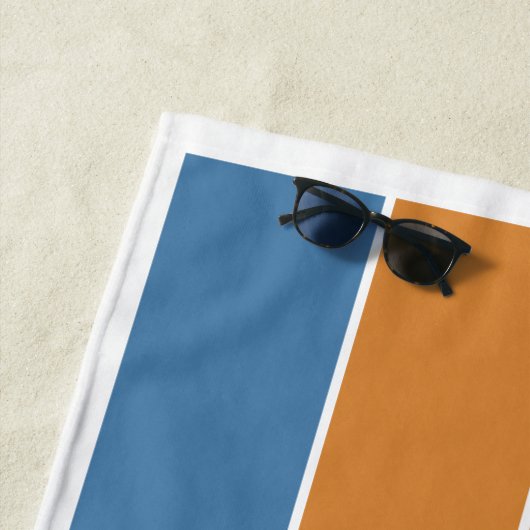 名前をカスタムするバルセロナスペイン/あなたのテキスト ビーチタオル (インサイチュ)