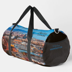 名前をカスタムするバルセロナ ダッフルバッグ