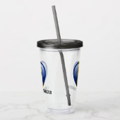 名前をカスタムするバルバドスラブ アクリルタンブラー (左)