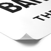 名前をカスタムするバルバドスラブ ポスター (角)