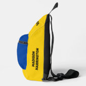 名前をカスタムするバルバドス国旗 スリングバッグ (右)