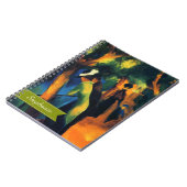 名前をカスタムするバレンタインデーファインアートギフト ノートブック (左側)