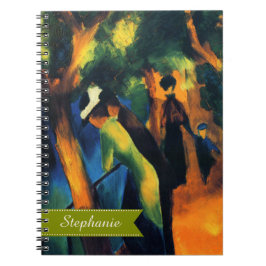 名前をカスタムするバレンタインデーファインアートギフト ノートブック