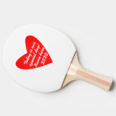 名前をカスタムするバレンタインデーXO 卓球ラケット (横)