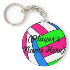 名前をカスタムするバレーボールキーチェーン