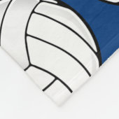 名前をカスタムするバレーボールネイビーフリースブランケット フリースブランケット (角)