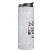 名前をカスタムするバレーボールママ |母の日 タンブラー (回転左)