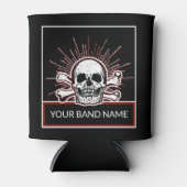 名前をカスタムするバンドマーチスカルボーンズ転がパンク 缶クーラー (正面)