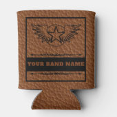 名前をカスタムするバンドマーチロックカントリーウエスタンミュージック 缶クーラー (裏面)