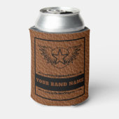 名前をカスタムするバンドマーチロックカントリーウエスタンミュージック 缶クーラー (缶裏面)