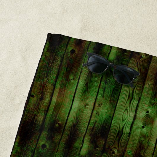 名前をカスタムするバーアイリッシュパブサインSt patricks day ビーチタオル (インサイチュ)