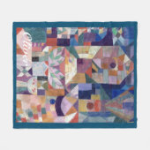 名前をカスタムするバーガ絵画ーテンズポール・クレー フリースブランケット (正面(横))