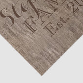 名前をカスタムするバーラップ素朴プリント 薄葉紙 (詳細)