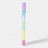 名前をカスタムするパステルカラー水平ストライプ色 Case-Mate iPhoneケース (裏面 / 右)