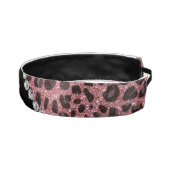 名前をカスタムするパステルピンクグリッターヒョウ柄 アスレチックヘッドバンド (右)