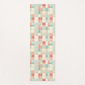 名前をカスタムするパステル模様フェイクセラミックタイル ヨガマット (正面)