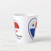 名前をカスタムするパナマラブ カフェラテマグ (正面)