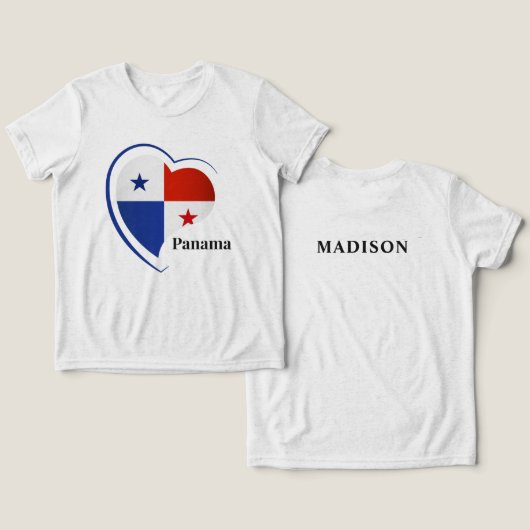 名前をカスタムするパナマラブ トライブレンドＴシャツ (デザイン正面&裏面)