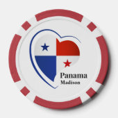 名前をカスタムするパナマラブ ポーカーチップ (裏面)