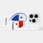 名前をカスタムするパナマラブ iPhoneケース (裏面横)