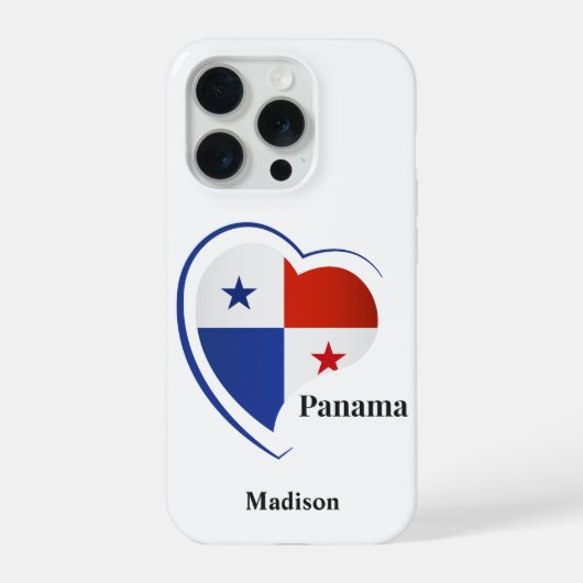 名前をカスタムするパナマラブ iPhoneケース (裏面)