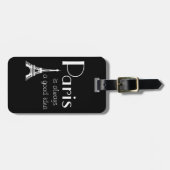 名前をカスタムするパリは常に良いアイディア ラゲッジタグ (正面横)