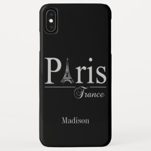 名前をカスタムするパリフランス電話ケース iPhone XS MAXケース