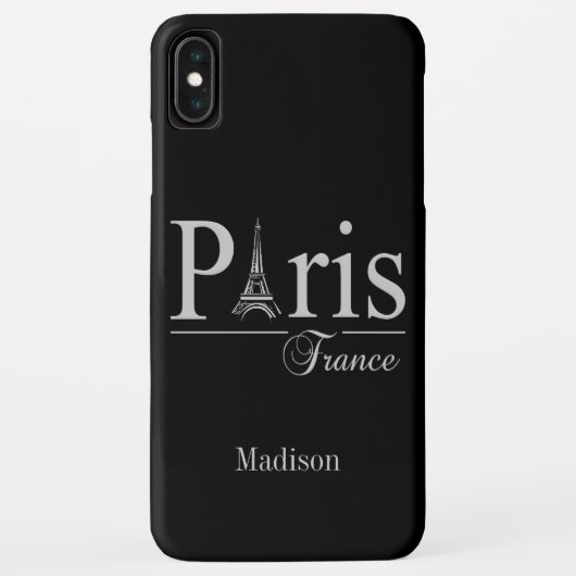 名前をカスタムするパリフランス電話ケース Case-Mate iPhoneケース (裏面)