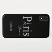 名前をカスタムするパリフランス電話事件 Case-Mate iPhoneケース (裏面(横))