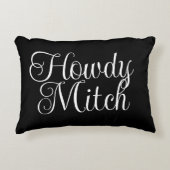 名前をカスタムするパーソナライズされたカウボーイウェスタンテーマ アクセントクッション (正面)