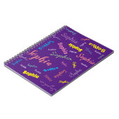 名前をカスタムするパーソナライズされたガール ノートブック (左側)