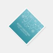 名前をカスタムするパーソナライズされたクリスマス |ナプキン スタンダードカクテルナプキン (角)