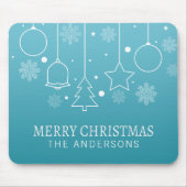 名前をカスタムするパーソナライズされたクリスマス |マウスパッド マウスパッド (正面)