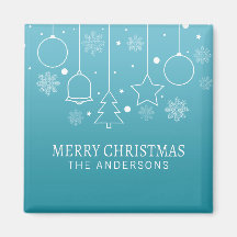 名前をカスタムするパーソナライズされたクリスマス |マグネット