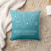 名前をカスタムするパーソナライズされたクリスマス |装飾用クッション クッション (ブランケット)