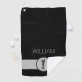 名前をカスタムするパーソナライズされたゴルファーの贈り物 ゴルフタオル (インサイチュ)