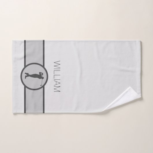 名前をカスタムするパーソナライズされたゴルフギフトゴルフ ハンドタオル (ハンドタオル)